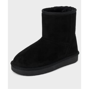 BLACK suede Boots Girls Size 1